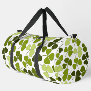 Grüner Klee in verschiedenen Farbtönen Duffle Bag