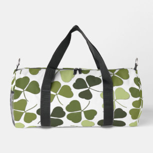 Grüner Klee in verschiedenen Farbtönen Duffle Bag