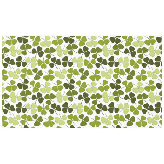 Grüner Klee in verschiedenen Farbtönen Tischdecke (Vorderseite (Horizontal))