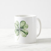 Grüner Klee Kaffeetasse (VorderseiteRechts)