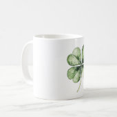 Grüner Klee Kaffeetasse (Vorderseite Links)