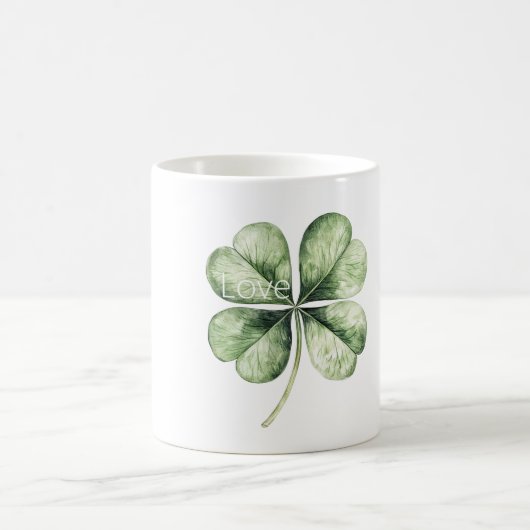 Grüner Klee Kaffeetasse (Mittel)