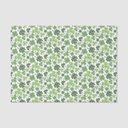 Grüner Klee Seidenpapier (Vorderseite)