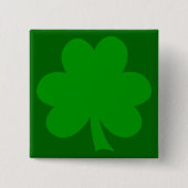 Grüner Kleeblatt Button (Vorderseite)
