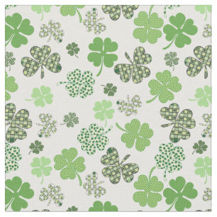 Grüner Kleeblatt-Shamrock St. Patrick's Day Stoff