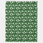 Grüner Kleeblatt, St. Patrick's Day Fleecedecke (Vorderseite)