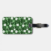 Grüner Kleeblatt, St. Patrick's Day Gepäckanhänger (Rückseite horizontal)