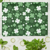 Grüner Kleeblatt, St. Patrick's Day Geschirrtuch (Gefaltet)