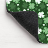 Grüner Kleeblatt, St. Patrick's Day Mousepad (Ecke)