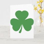 grüner Kleeblattst patrick ´s Tag Karte (Gelbe Blume)