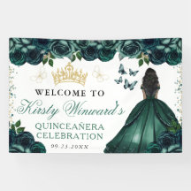Grüner Kleid Dunkle Haut Prinzessin Florale Quince