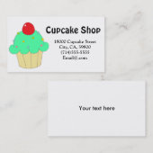 Grüner kleiner Kuchen kundengerecht Visitenkarte (Vorne/Hinten)