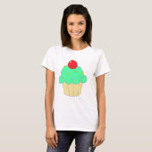 Grüner kleiner Kuchen T-Shirt (Vorne ganz)