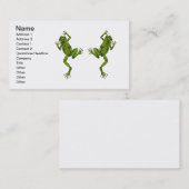 Grüner kletternder Baum-Frosch Visitenkarte (Vorne/Hinten)