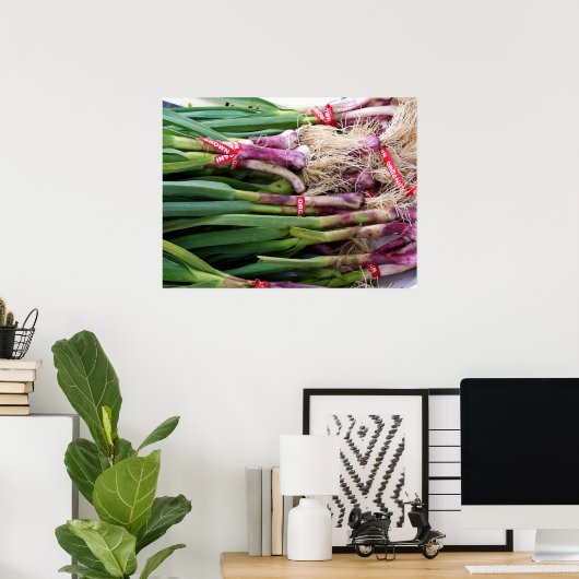 Grüner Knoblauch Poster (Heimbüro)