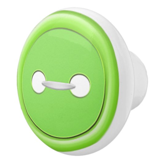 Grüner Knopf-Fach-Zug Keramikknauf (Rechts)