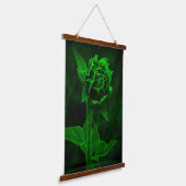 "Grüner Knospe" Wandteppich Mit Holzrahmen (Gewinkelt)