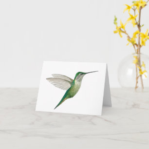 Grüner Kolibri Karte