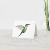 Grüner Kolibri Karte (Vorderseite)