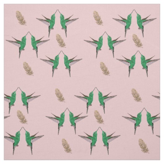 Grüner Kolibri Stoff (Muster)