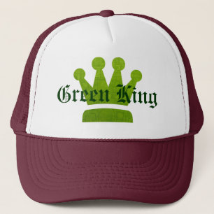 Grüner König Hut! Truckerkappe