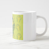 Grüner König Tut mit Sonnenbrille Jumbo-Tasse (Rechts)
