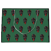 Grüner Krampus Große Geschenktüte (Vorderseite)