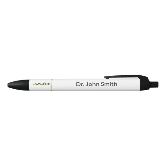 Grüner Kräutergoldgott von Asclepius Medical Kugelschreiber (Oberseite)