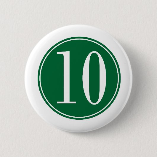 Grüner Kreis #10 Button (Vorderseite)