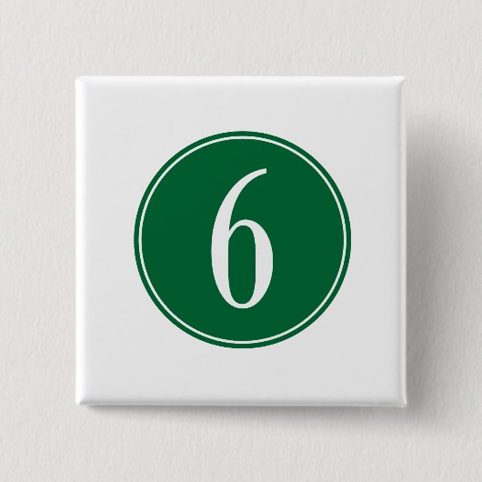 Grüner Kreis #6 Button (Vorderseite)