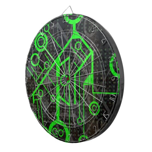 Grüner Kreis Dartscheibe (Vorderseite rechts)