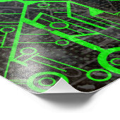 Grüner Kreis Fotodruck (Ecke)