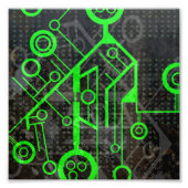 Grüner Kreis Fotodruck (Vorne)