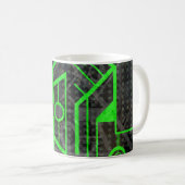 Grüner Kreis Kaffeetasse (VorderseiteRechts)