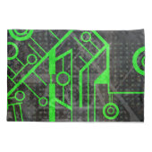 Grüner Kreis Kissenbezug (Rückseite)