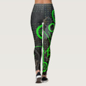 Grüner Kreis Leggings (Rückseite)