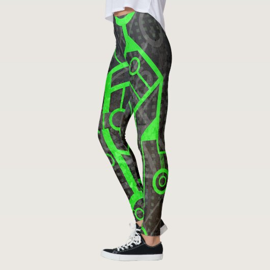 Grüner Kreis Leggings (Links)