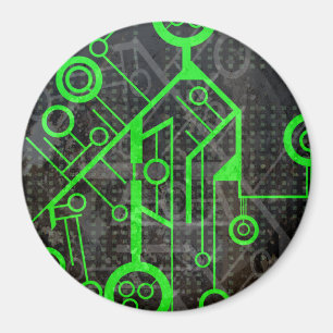 Grüner Kreis Magnet