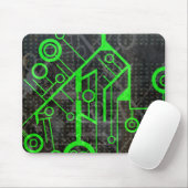 Grüner Kreis Mousepad (Mit Mouse)