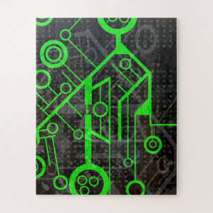 Grüner Kreis Puzzle