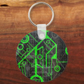 Grüner Kreis Schlüsselanhänger (Vorderseite)