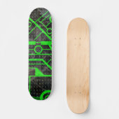 Grüner Kreis Skateboard (Vorderseite)