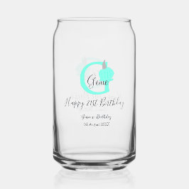 Grüner Kürbis Herbst 21. graue Pastellgraue Dosenglas