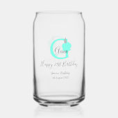 Grüner Kürbis Herbst 21. graue Pastellgraue Dosenglas (Rückseite)