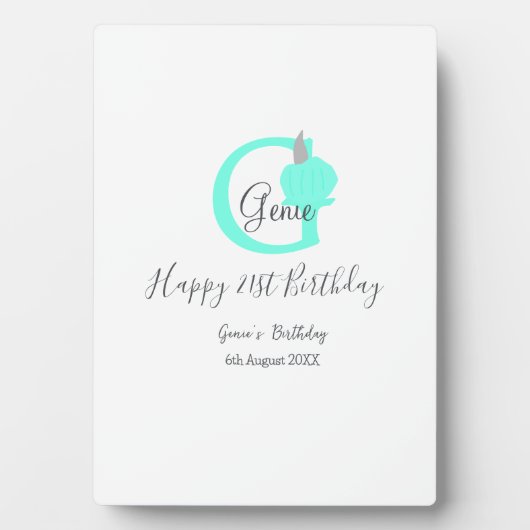 Grüner Kürbis Herbst 21. graue Pastellgraue Fotoplatte (Vorderseite)