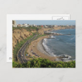 Grüner Küstenstrand in Lima-Peru Postkarte (Vorne/Hinten)