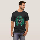 Grüner Lagunen-Fischmensch T-Shirt (Vorne ganz)