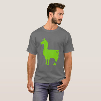 Grüner Lama-T - Shirt
