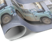 Grüner Land Rover Geschenkpapier (Rolleneckpunkt)