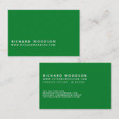 Grüner Landwirtschafts- Waldparzelle-Bauer Visitenkarte (Vorne/Hinten)